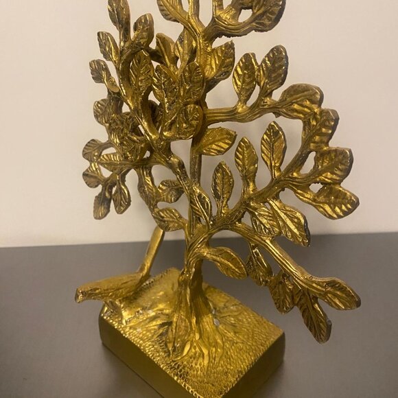 Brass Tree of Tree of Life Sculpture, Brass Kalpavruksha Tree - Picture 6 of 10